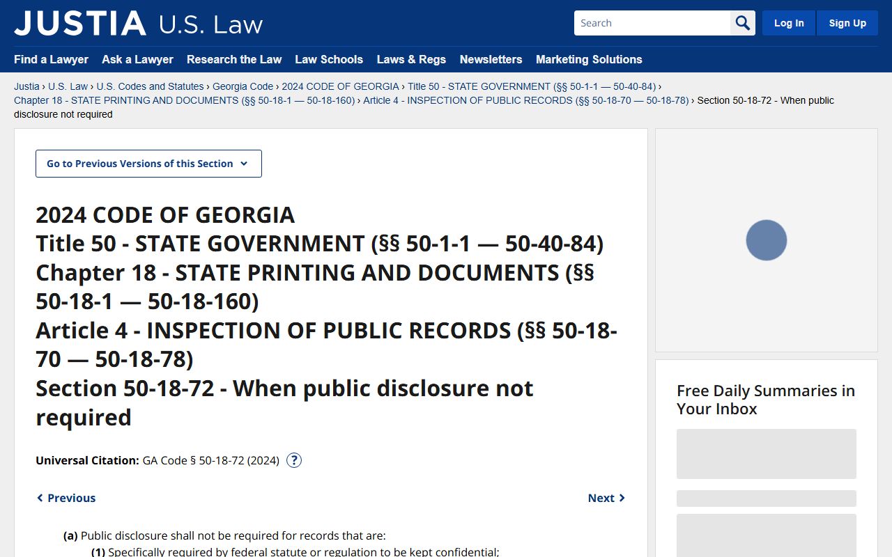 Pulaski County court records Georgia public records exemptions