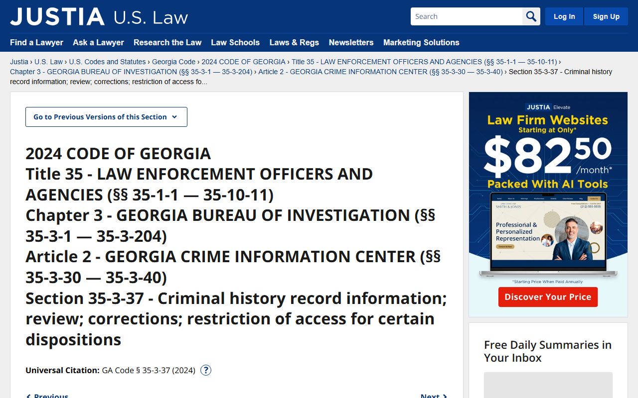 Pulaski County criminal court records Georgia restriction statute