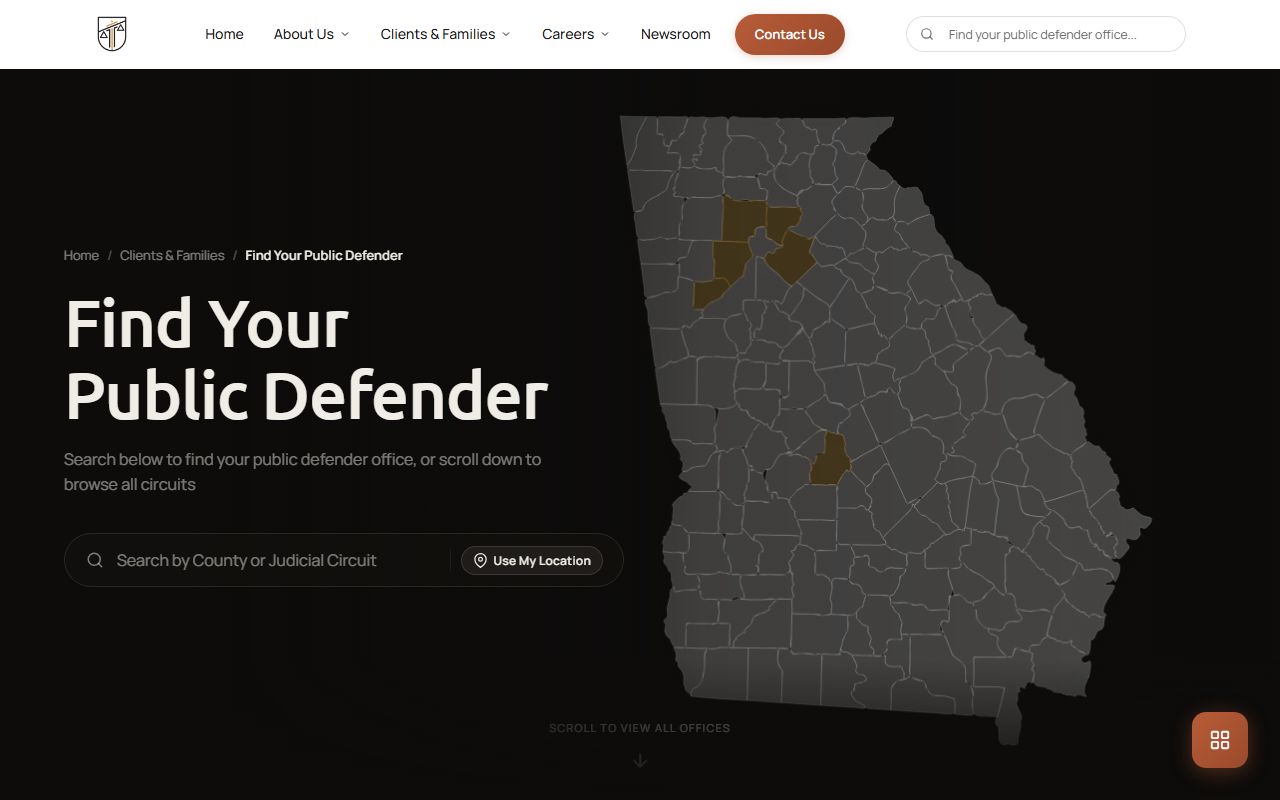 Pulaski County criminal court records public defender listing
