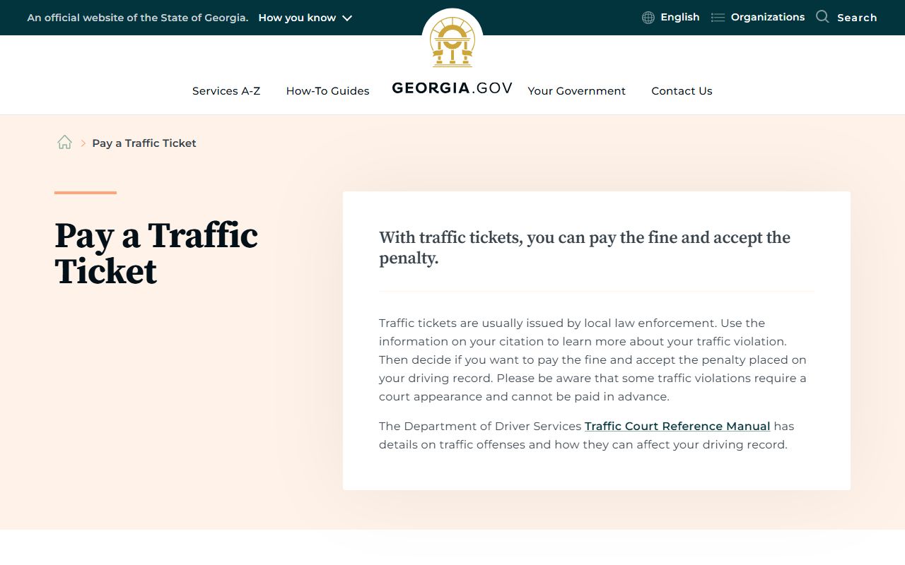 Pulaski County traffic court records Georgia ticket payment guide